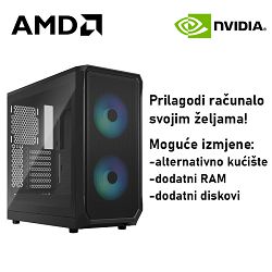 Računalo ADM Gaming High Range G183 AMD Ryzen 7 8700F, 16GB DDR5, 1TB SSD NVMe, RTX4070Ti, No OS