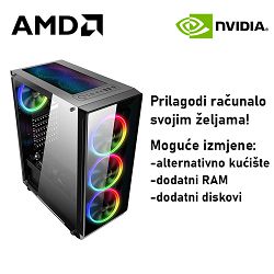 Računalo ADM Gaming Middle Range G185 AMD Ryzen 5 8400F, 16GB DDR5, 1TB SSD NVMe, RTX4060, No OS