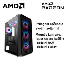 Računalo ADM Gaming Middle Range G187 AMD Ryzen 5 8400F, 16GB DDR5, 1TB SSD NVMe, RX6650XT, No OS