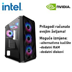 Računalo ADM Gaming Middle Range G195 Intel i5-12400F, 8GB DDR4, 500GB SSD NVMe, RTX3060, No OS