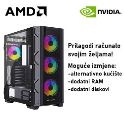 Računalo ADM Gaming High Range G197 AMD Ryzen 5 7600X, 32GB DDR5, 1TB SSD NVMe, RTX4070Ti, No OS