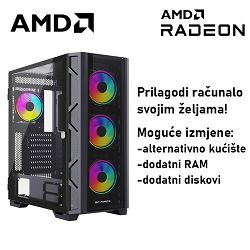 Računalo ADM Gaming High Range G200 AMD Ryzen 7 7700X, 32GB DDR5, 1TB SSD NVMe, RX7700XT, No OS