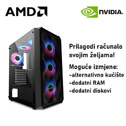 Računalo ADM Gaming High Range G215 AMD Ryzen 5 9600X, 16GB DDR5, 1TB SSD NVMe, RTX4070Ti, No OS