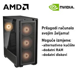 Računalo ADM Gaming High Range G216 AMD Ryzen 5 9600X, 16GB DDR5, 1TB SSD NVMe, RTX4070Ti SUPER, No OS