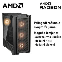 Računalo ADM Gaming High Range G230 AMD Ryzen 7 5700X3D, 16GB DDR4, 1TB SSD NVMe, RX6800, No OS