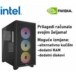 Računalo ADM Gaming High Range G255 Intel CORE ULTRA 5 245KF, 16GB DDR5, 1TB SSD NVMe, RTX4070, No OS