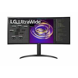 LG UltraGear 34WP85CP-B, 34" QHD IPS,  HDMI, DP, Type-C, zvučnici, Power delivery 90W, curved