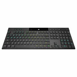 Tipkovnica Corsair K100 RGB AIR Wireless, Cherry MX Ultra Low Profile Tactile switch, CH-913A01U-NA