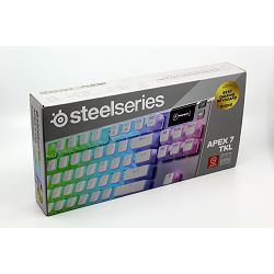 Steelseries žična tipkovnica Apex 7 TKL, OLED Display, Gaming, USB, Red Switches, Ghost