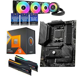 AMD Bundle Ryzen 9 7900X3D Black RGB Promo, MSI B650 TOMAHAWK WiFi, DDR5 32GB (2x16) G.Skill, 6000MHz, AMD EXPO, Trident Z5 NEO RGB Black, Arctic Liquid Freezer III 360 A-RGB, Black