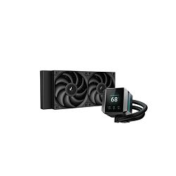 DeepCool vodeno hlađenje MYSTIQUE 240, LCD, Black, 240mm, R-LX550-BKDSNC-G-1