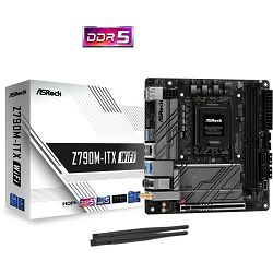 ASRock Z790M-ITX WiFi, Intel LGA1700, Intel Z790, DDR5, Mini-ITX, 90-MXBKE0-A0UAYZ