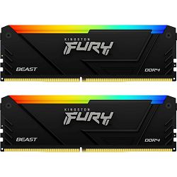 DDR4 32GB (2x16) Kingston 3600MHz Fury BEAST RGB, Intel XMP, KF436C18BB2AK2/32