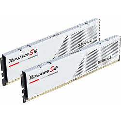 DDR5 64GB (2x32) G.Skill, 6000MHz, Ripjaws S5 White, CL30, Intel XMP 3.0, F5-6000J3040G32GX2-RS5W