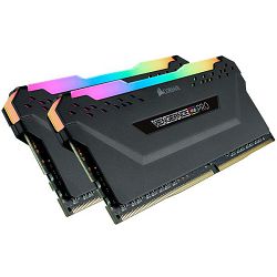 DDR4 16GB (2x8) Corsair 3600MHz RGB PRO Black, CL18, CMW16GX4M2C3600C18