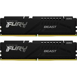 DDR5 32GB (2x16) Kingston, 5600MHz, Fury Beast Black, Intel XMP, KF556C40BBK2-32