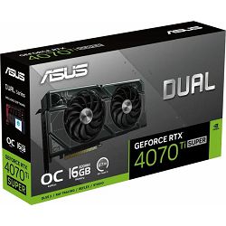 ASUS RTX4070Ti SUPER DUAL-RTX4070TIS-O16G, 16GB, GDDR6X, 90YV0KF3-M0NA00