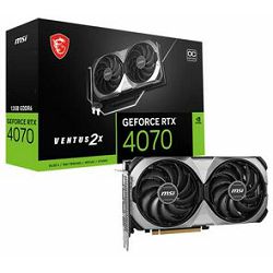 MSI RTX4070 Ventus 2X E1 12G OC, 12GB GDDR6, V512-018R