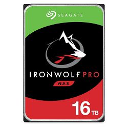 Seagate 16TB 3.5", 7200rpm, 256MB, IronWolf Pro NAS HDD +Rescue, ST16000NE000