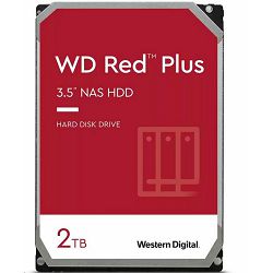 WD 2TB 3.5" 5400rpm, 64MB, Red Plus,512e,  WD20EFPX