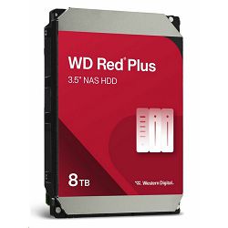 WD 8TB 3.5", 5640rpm, 256MB, Red Plus, WD80EFPX