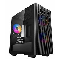 DeepCool Mini Tower MATREXX 40 3FS, glass window, Black, DP-MATX-MATREXX40-3FS