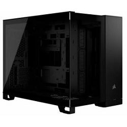 Corsair Mini Tower 2500D Airflow, Dual Chamber, glass window, Black, CC-9011263-WW