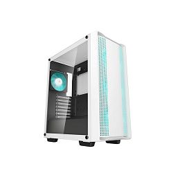 DeepCool Midi Tower CC560 WH V2, LED, glass window, White, R-CC560-WHGAA4-G-2