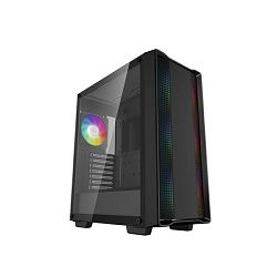 DeepCool Midi Tower CC560 ARGB V2, glass window, Black, R-CC560-BKTAA4-G-2