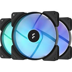 Fractal ventilator 120mm Aspect 12 RGB PWM Black 500-2000rpm, 3-pack, FD-F-AS1-1207