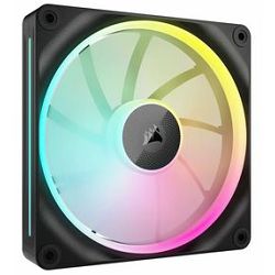 Corsair ventilator 140mm iCUE LX140, PWM, RGB, Black, CO-9051027-WW