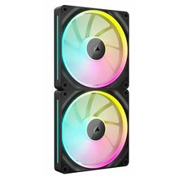 Corsair ventilator 140mm iCUE LX140, PWM, RGB, 2-Pack, Black, CO-9051028-WW