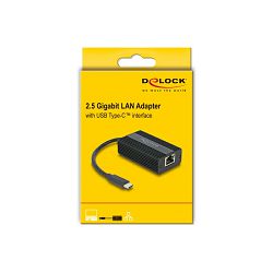 Delock USB-C to 2.5G Ethernet Adapter, 65990