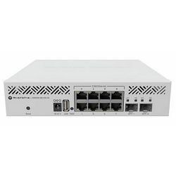 MikroTik Cloud Router/Switch CRS310-8G+2S+IN, (8) 100/1000/2500 Mbps ethernet + (2) 1G/10Gbps SFP