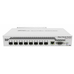 MikroTik Cloud Router/Switch CRS309-1G-8S+IN, dual-boot desktop 10G Smart switch, 1x RJ-45, 8x SFP+, PoE PD