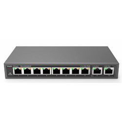 Ruijie Reyee Switch PoE 10-port (8xPoE+2) Uplink Gigabit, Metal Housing, RG-ES110D-P