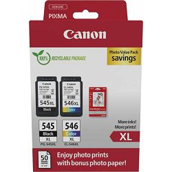 Tinta Canon PG-545XL+ CL-546XL Multipack Black/Color, Photo Pack, 8286B011