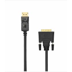 Kabel Display Port/DVI 2m, Sbox, DP-DVI-2/R