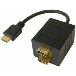 Adapter HDMI splitter HDMI (M)/2xHDMI (Ž), TRN-CS-11L