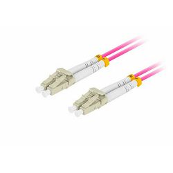 Lanberg 5m Fiber Optic Patchcord MM LC/UPC-LC/UPC Duplex LSZH OM4 50/125 3.0MM Violet