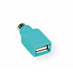 Adapter USB 2.0 - PS/2 M/F, Roline, zeleni, 12.99.1072