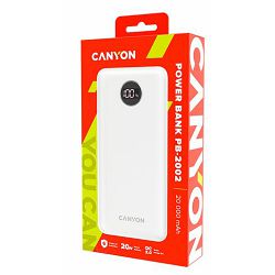 Canyon Powerbank PB-2002 20000mAh White, CNE-CPB2002W