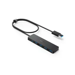 Anker USB Hub, 4-port, USB 3.0, slim, crni, A7516016