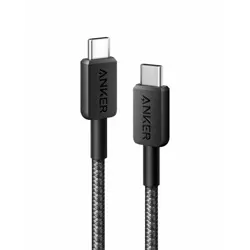 Kabel USB-C Anker 322 0.9m, pleteni, crni, A81F5G11