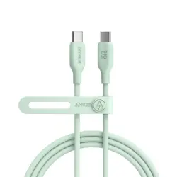 Kabel USB-C Anker 543 0.9m, 100W, zeleni, A80E1G61