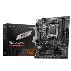 MSI PRO A620M-E, AMD A620, All TDP, AM5, DDR5, 7E28-001R