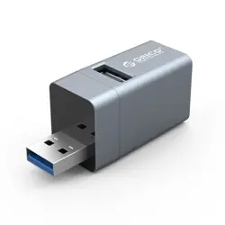 Orico HUB 3-portni USB3.0, 3x USB-A, mini, srebrni, MINI-U32L-GY-BP