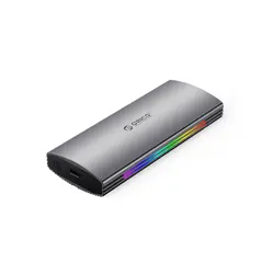 Orico vanjsko kućište NVMe M.2 SSD, USB3.2 Gen2, ALU Gray, RGB, M2R2-G2-GY-BP